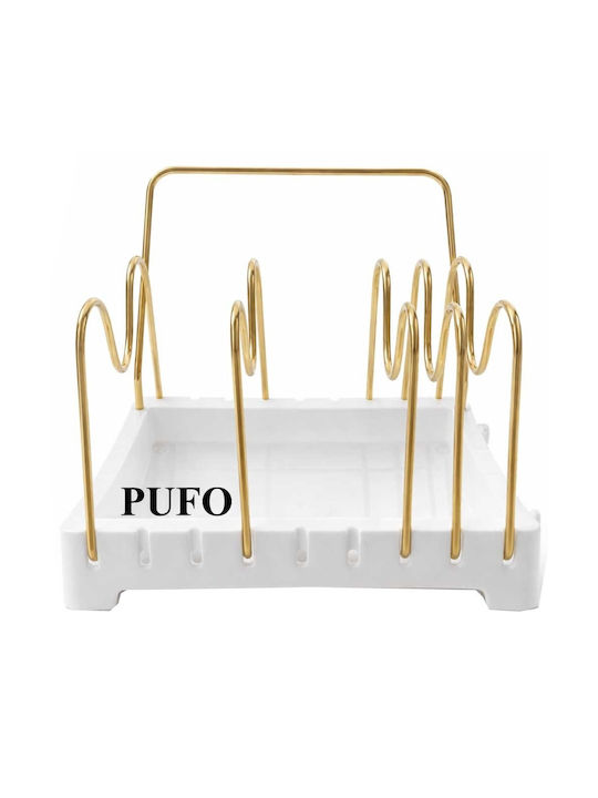 Metallisches Gold Geschirrabtropfer 20x16x16.5cm