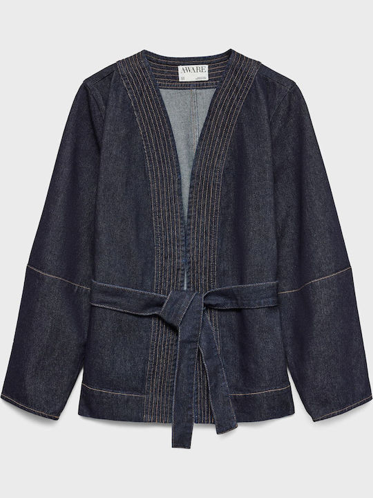 Μακρυμάνικο Γυναικείο Πουκάμισο Dark Aged Denim
