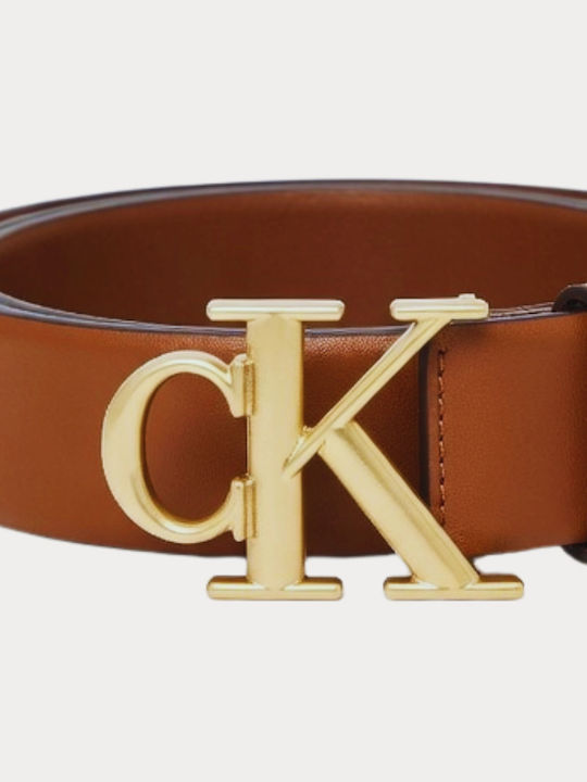 Calvin Klein Δερμάτινη Γυναικεία Ζώνη Χρυσή Calvin Klein Δερμάτινη Γυναικεία Ζώνη Χρυσή