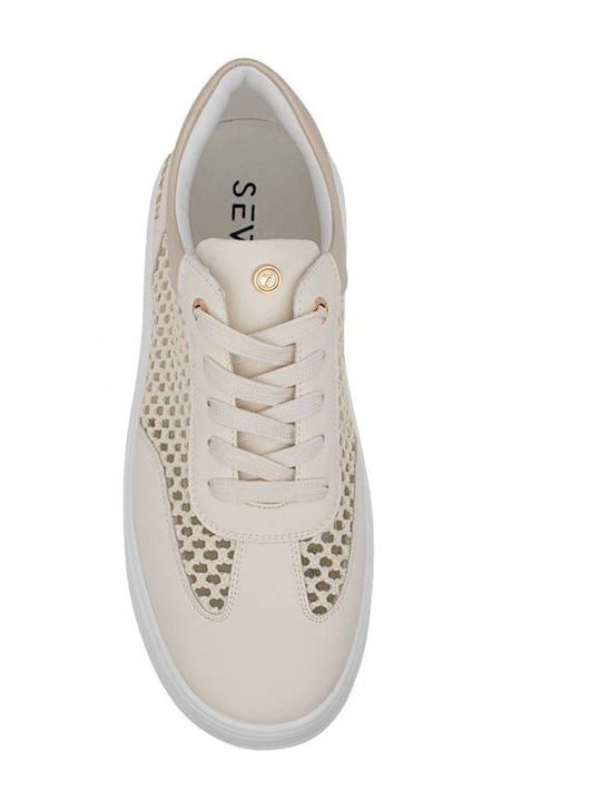 Women's Sneakers Beige / Gold