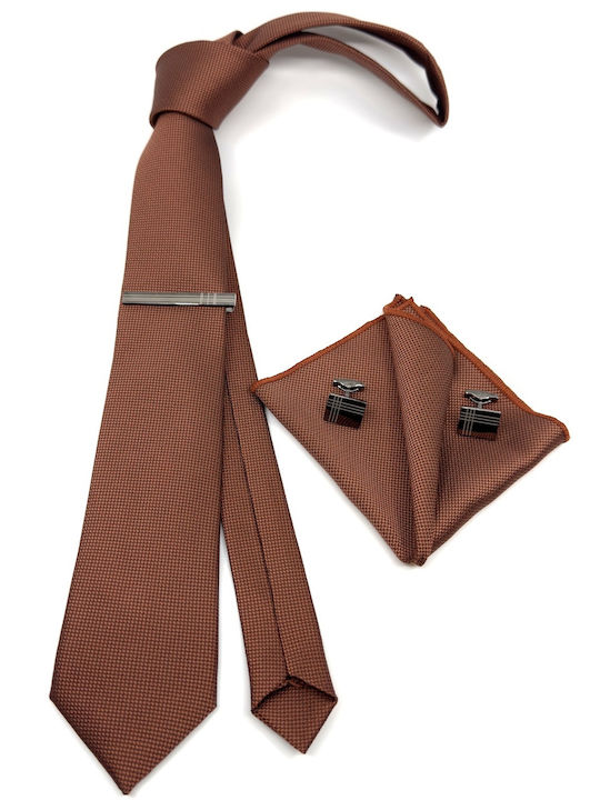 Life Style Butiken Set of Men's Ties Printed in Red Colour