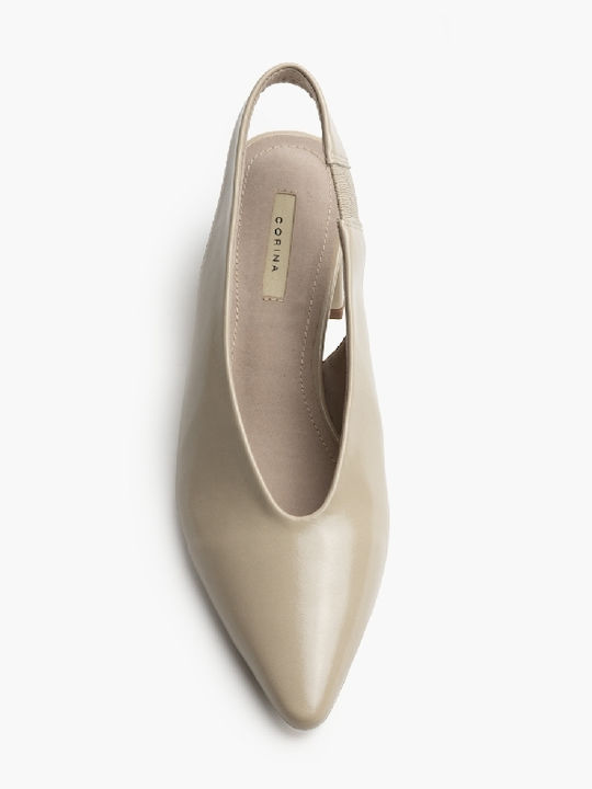 Pumps Mit Mittelhohem Braunen Absatz