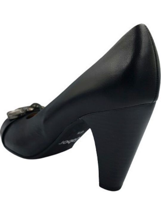 Leder Pumps Schwarze