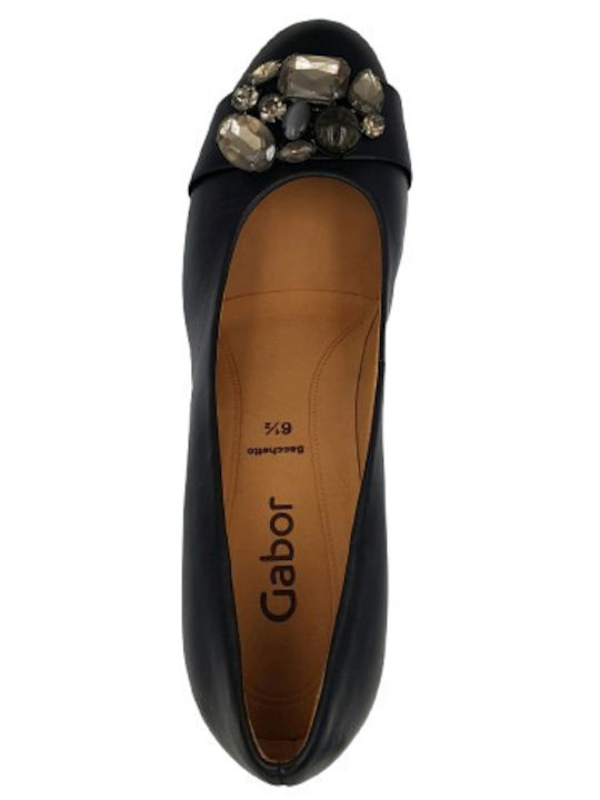 Leder Pumps Schwarze