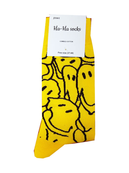Hoho Socks Κάλτσες Κίτρινο