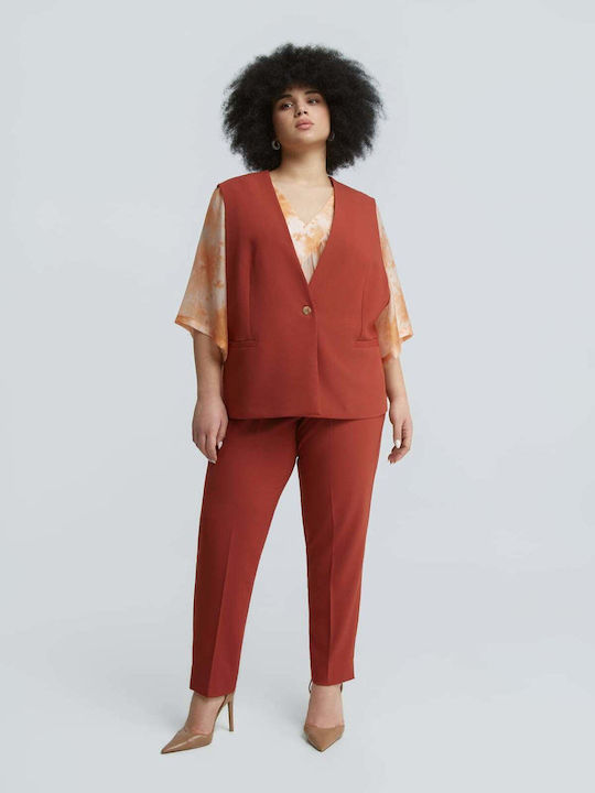 Orange Women's Vest 0039.3505.NETTO-Dark-Orange