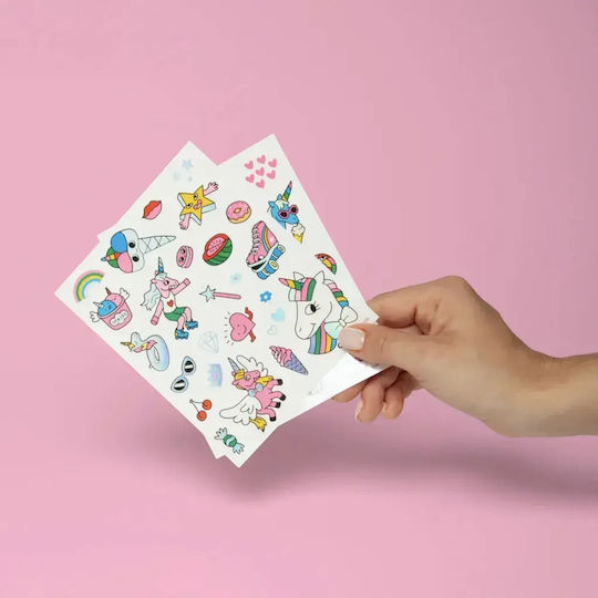 Omy 50 Pieces Unicorn Tattoo Stickers Lily