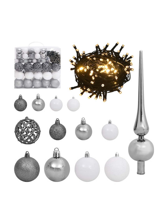 Artificial Christmas Tree 240cm With White LED Lighting
