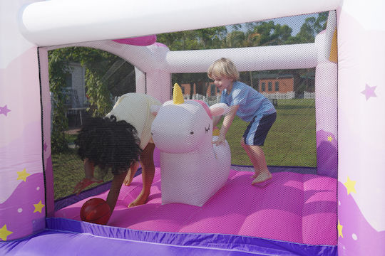 Fun Baby Inflatable Doctor Dolphin with Trampoline and Slide for Ages 3+