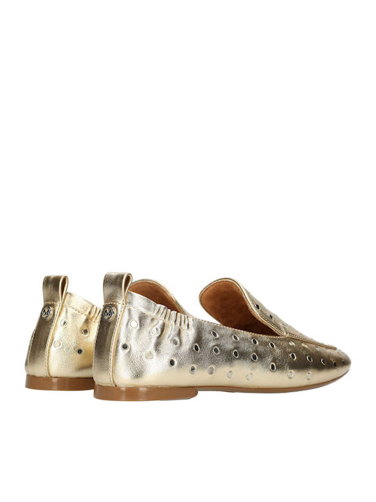 Women's Loafers In Gold Colour