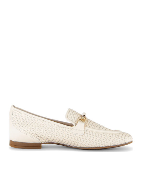 Loafers Dama Din Piele Bej