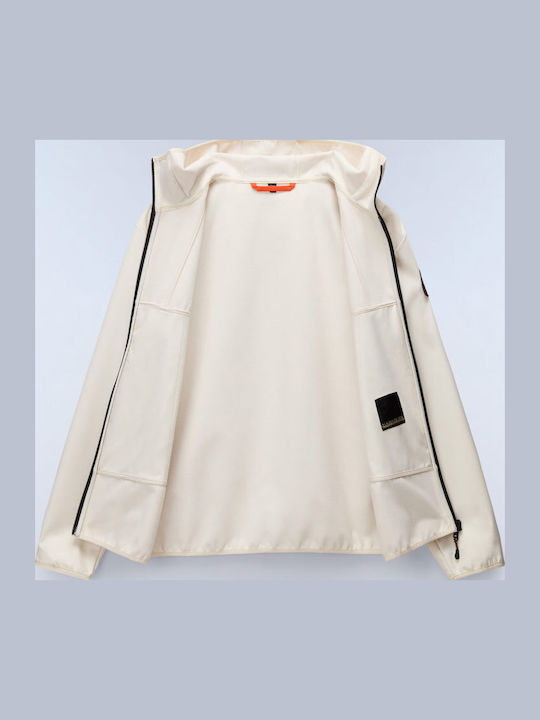 Winter Softshell Waterproof and Windproof Jacket Ecru