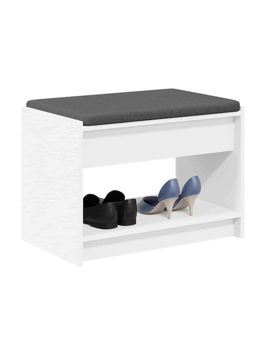 Mobilier Hol cu Bancă Alb 63x38x45cm