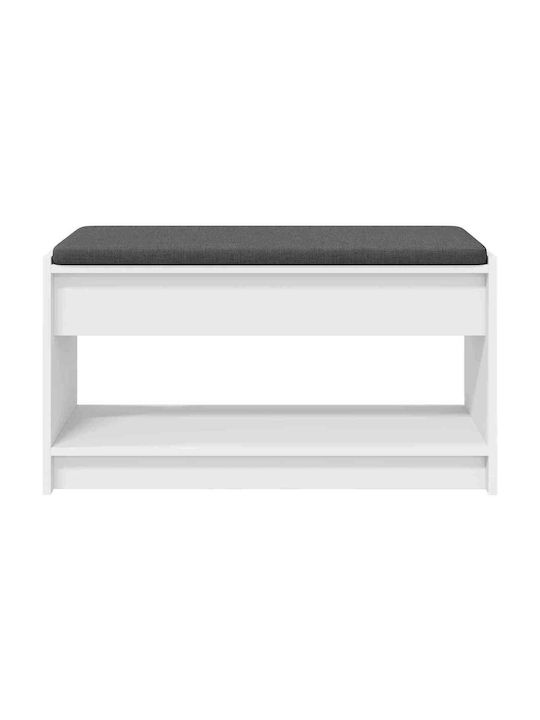 Mobilier Hol cu Bancă Alb 83x38x45cm