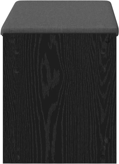 vidaXL Flurmöbel & Aufbewahrung mit Bank Schwarze Eiche 83x38x45cm