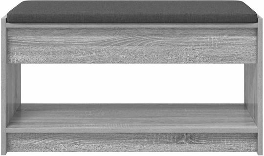 vidaXL Flurmöbel & Aufbewahrung mit Bank Grau 83x38x45cm
