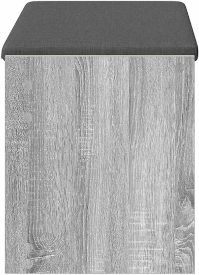 vidaXL Flurmöbel & Aufbewahrung mit Bank Grau 83x38x45cm