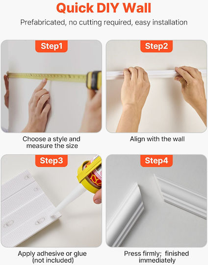 Vevor Wall-Mounted Plastic Photo Frame With White Frame 3 Pieces