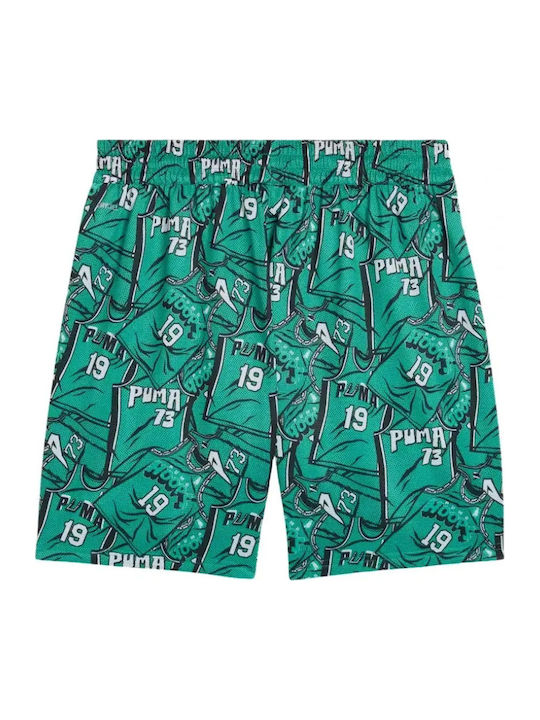 Aop Pantaloni Scurti Sport Bărbați Verzi
