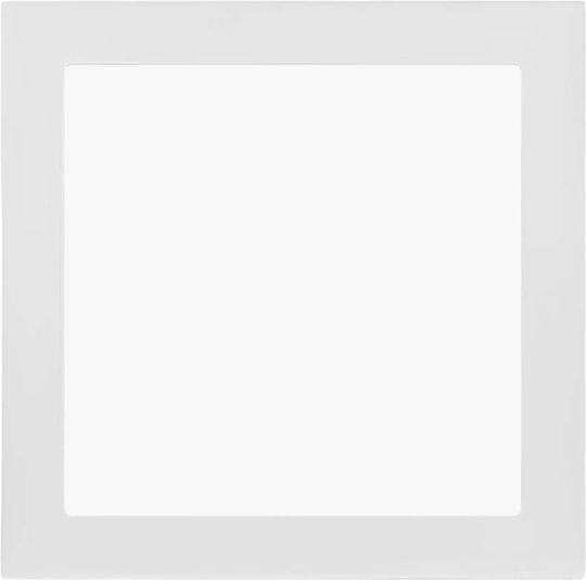 Avizar Square Led Panel 12w 16.7x16.7cm Recessed Ceiling Mount Extra Flat Design White
