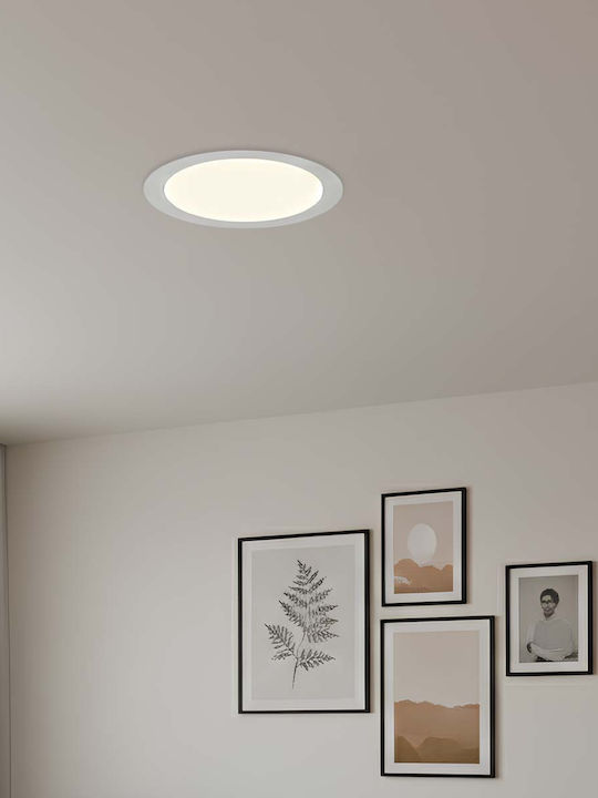 Avizar LED Панел 3W Вграден Кръгла Форма 16.7см 50000 Часа Бял