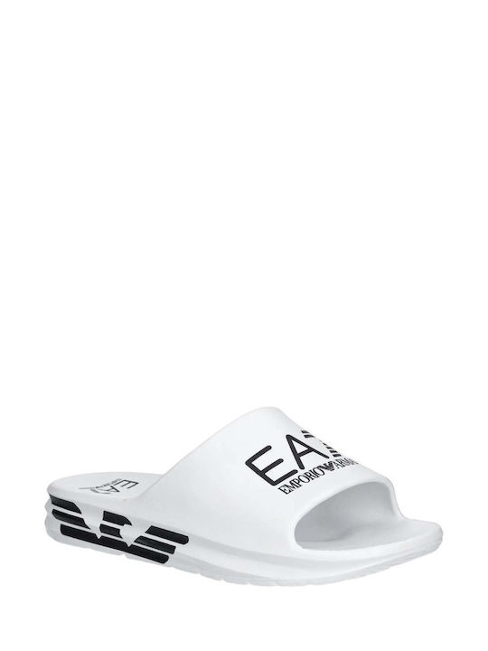 Men's White Slides
