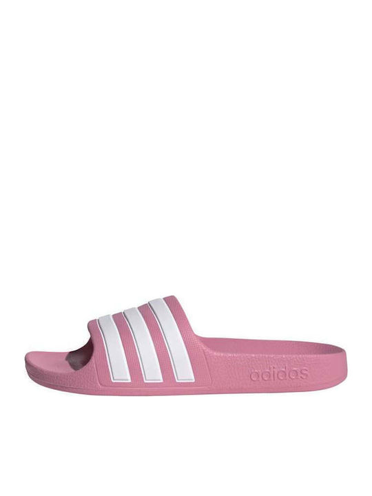 Kids' Flip Flops Slides Pink Adilette Aqua