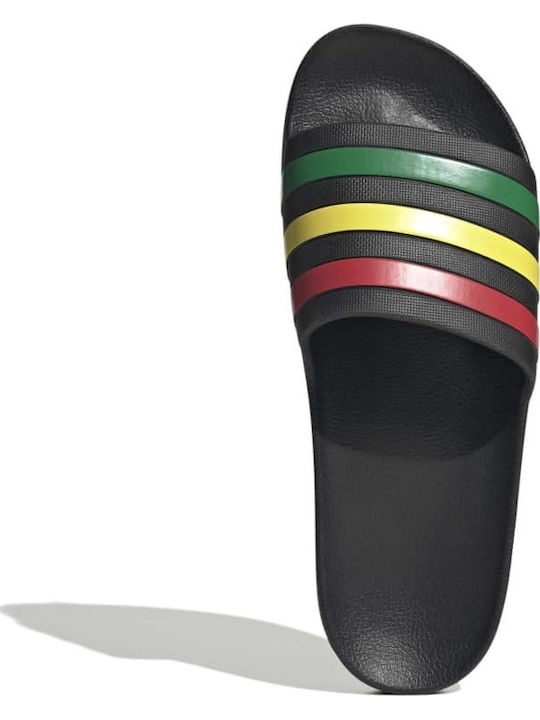 Adilette Aqua Herren Slides Schwarz