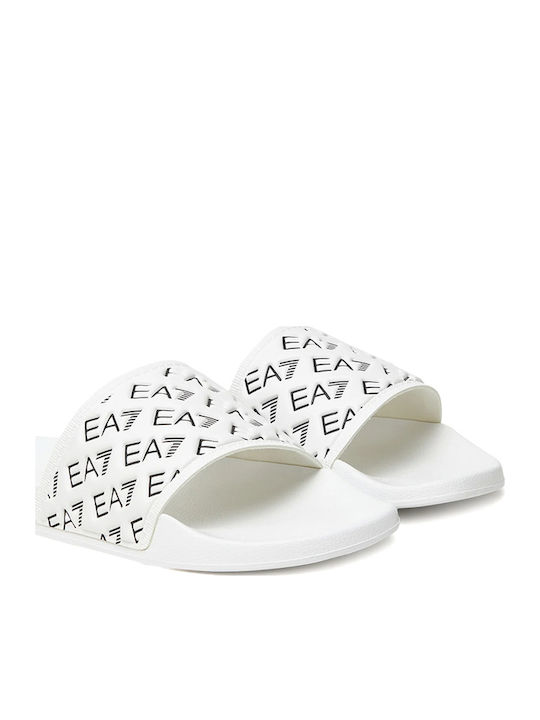Emporio Armani Slides Λευκά