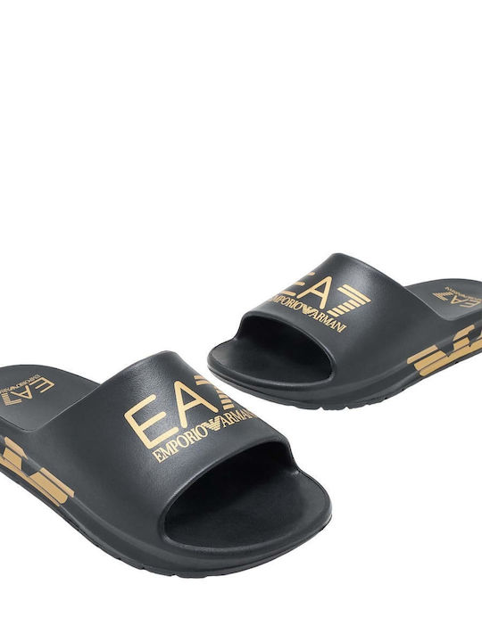 Men's Black Slides
