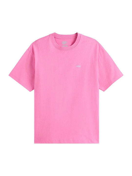 Linke Brust T-Shirt Lässig-Rosa