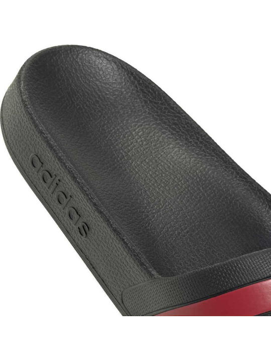 Adilette Aqua Herren Slides Schwarz