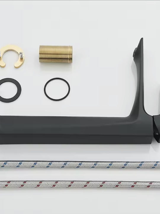 Naron Mixing Sink Faucet Tall Black