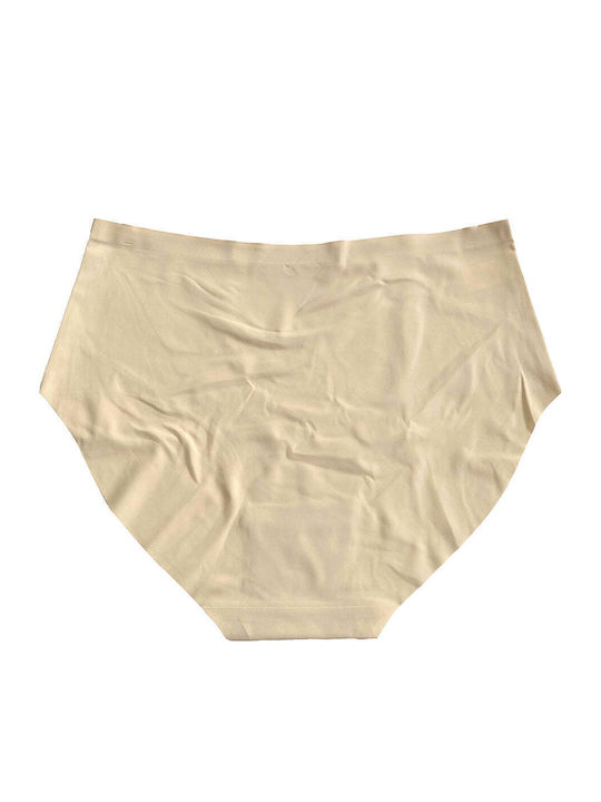 Damen-Slips 2er Pack Nahtlose Beigen