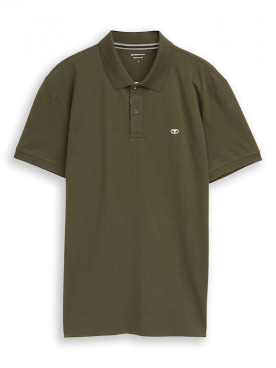 Polo Short Sleeve Blouse Deep Forest Green
