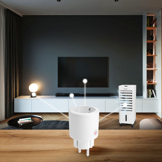 Delight Smart Steckdosenleiste mit Schalter Braun