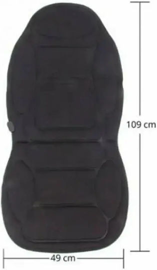 Heated Black Car Seat Single Cover
