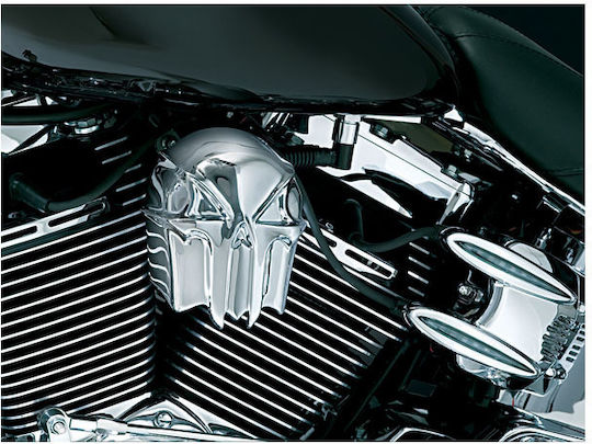 Kuryakyn Капак За Клаксон Дизайн Скелет Harley Davidson '92 Up Хром Череп Клаксон Капак Хром 90032749001839 95€