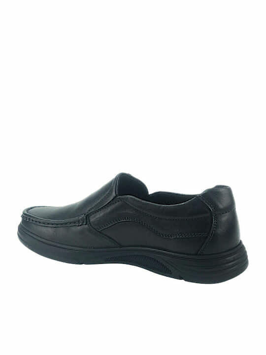 Leder Herren Freizeitschuhe Schwarz