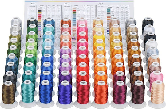 Set Fire De Broderie 80 Bobine 500 M Culori Janome