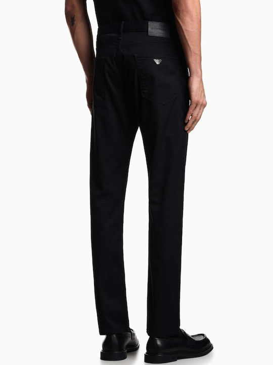 Emporio Armani Ανδρικό Παντελόνι Τζιν Ελαστικό Slim Fit Μαύρο Emporio Armani Ανδρικό Παντελόνι Τζιν Ελαστικό Slim Fit Μαύρο
