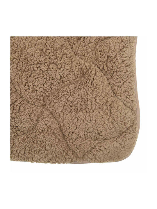 vidaXL Fleece Double Blanket 200x200cm Taupe