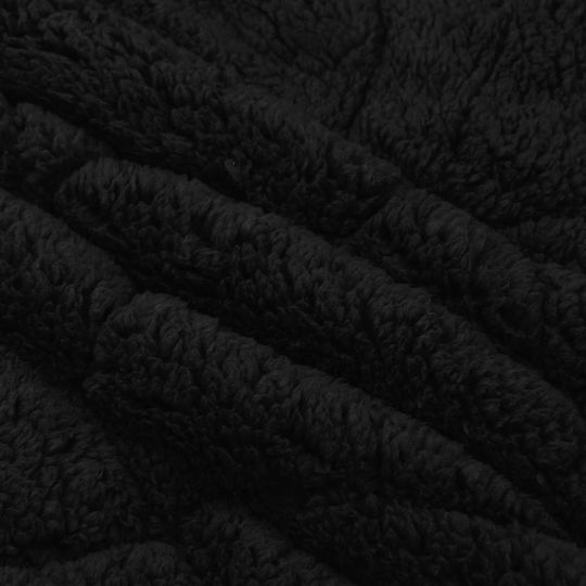 vidaXL Decke Vlies Doppel 200x220cm Schwarz