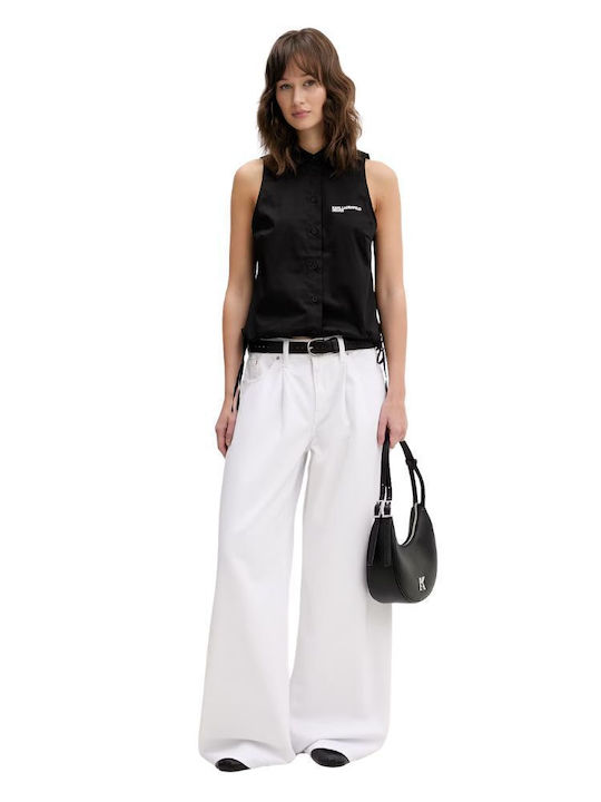 Karl Women's Cotton Sleeveless Top Black