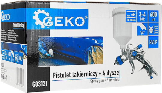 Geko Πιστόλι Βαφής Αέρος HVLP 1.4mm