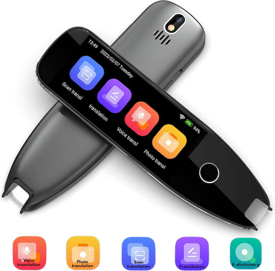Visionhub Traducător Inteligent Multifuncțional Ai Scanare Vocală Traducere 29 Limbi Offline 134 Limbi Online Traducere Foto Dictionare Încorporate Bluetooth Wi-fi Scanare Text Înregistrare Inteligentă Offline Baterie 1500mah Ecran Tactil 3.5