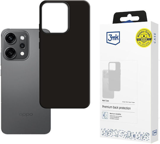 3MK Matt Back Cover Silicon Negru (Oppo Reno 14 Pro)
