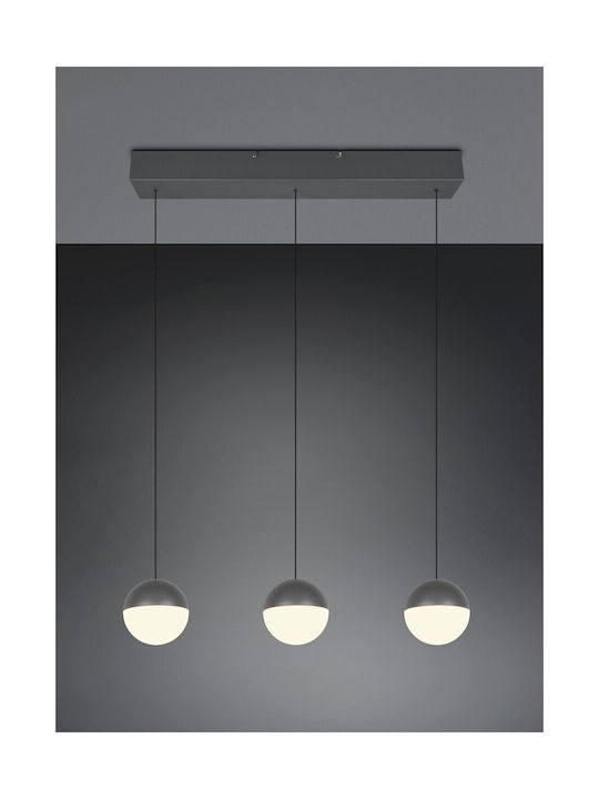 Trio Lighting Κρεμαστό Φωτιστικό Γκρι