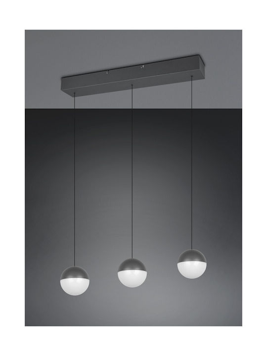 Trio Lighting Κρεμαστό Φωτιστικό Γκρι