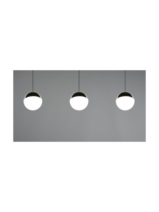 Trio Lighting Κρεμαστό Φωτιστικό Ασημί